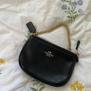Coach mini purse with chain
